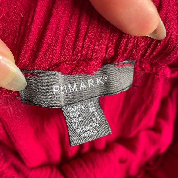 Primark red cottagecore boho maxi skirt, size 12 - Picture 5 of 7